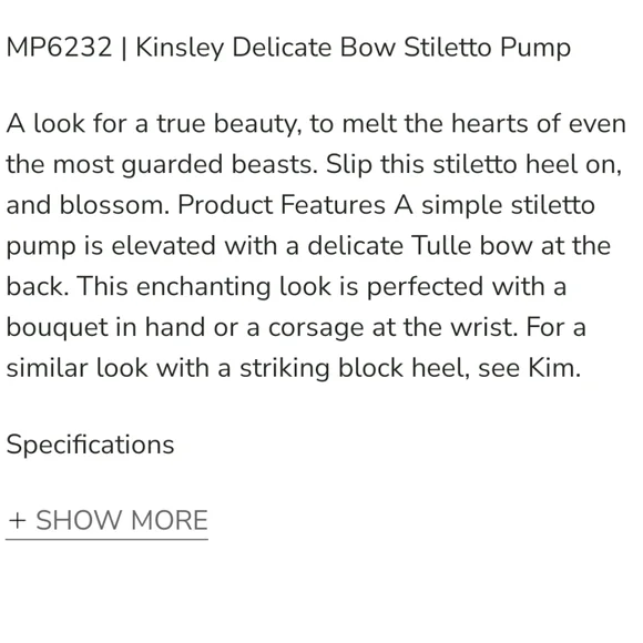 Badgley Mischka Ivory Heels with Tulle Accent - Picture 6 of 7